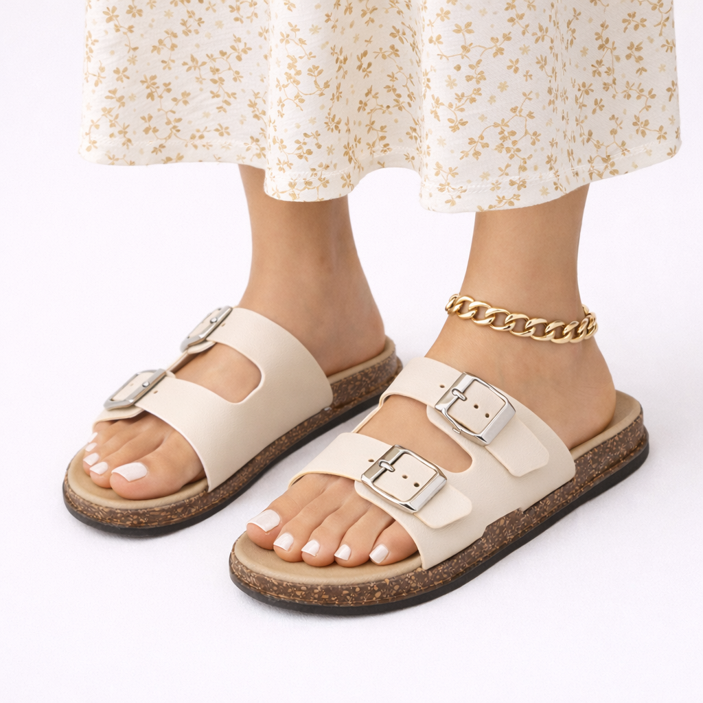 Practical women's adjustable strap walking sandals, offering secure fit & comfort for active summer days.