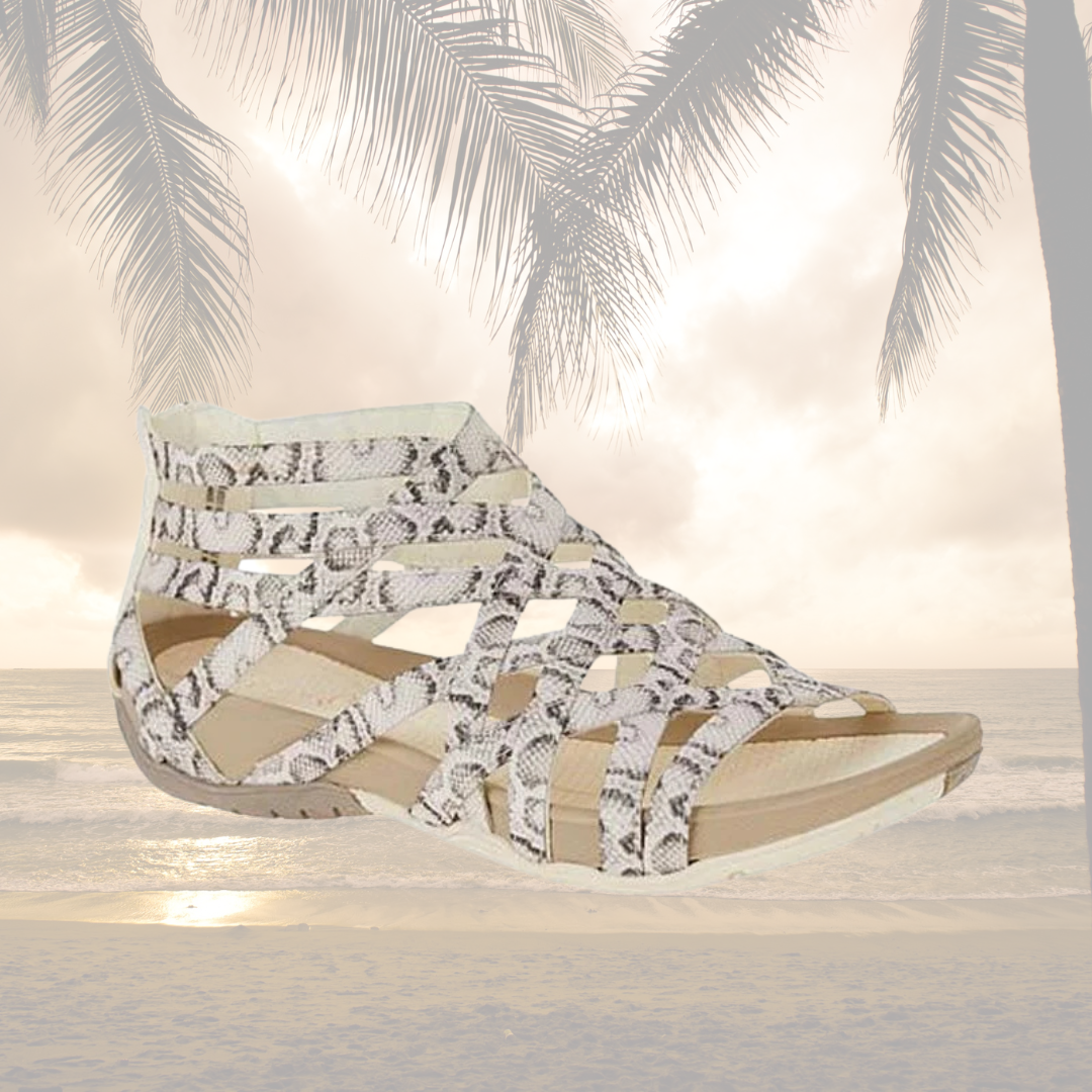 Stylish women's adjustable sandals, orthopedic support for summer comfort.