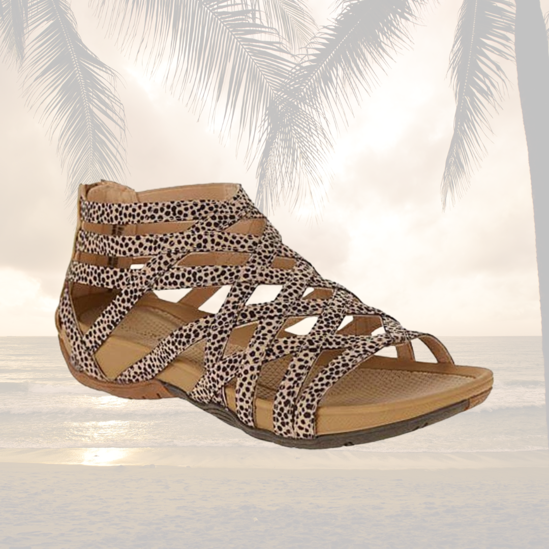 Women's comfortable orthopedic sandals, adjustable for summer daily support.