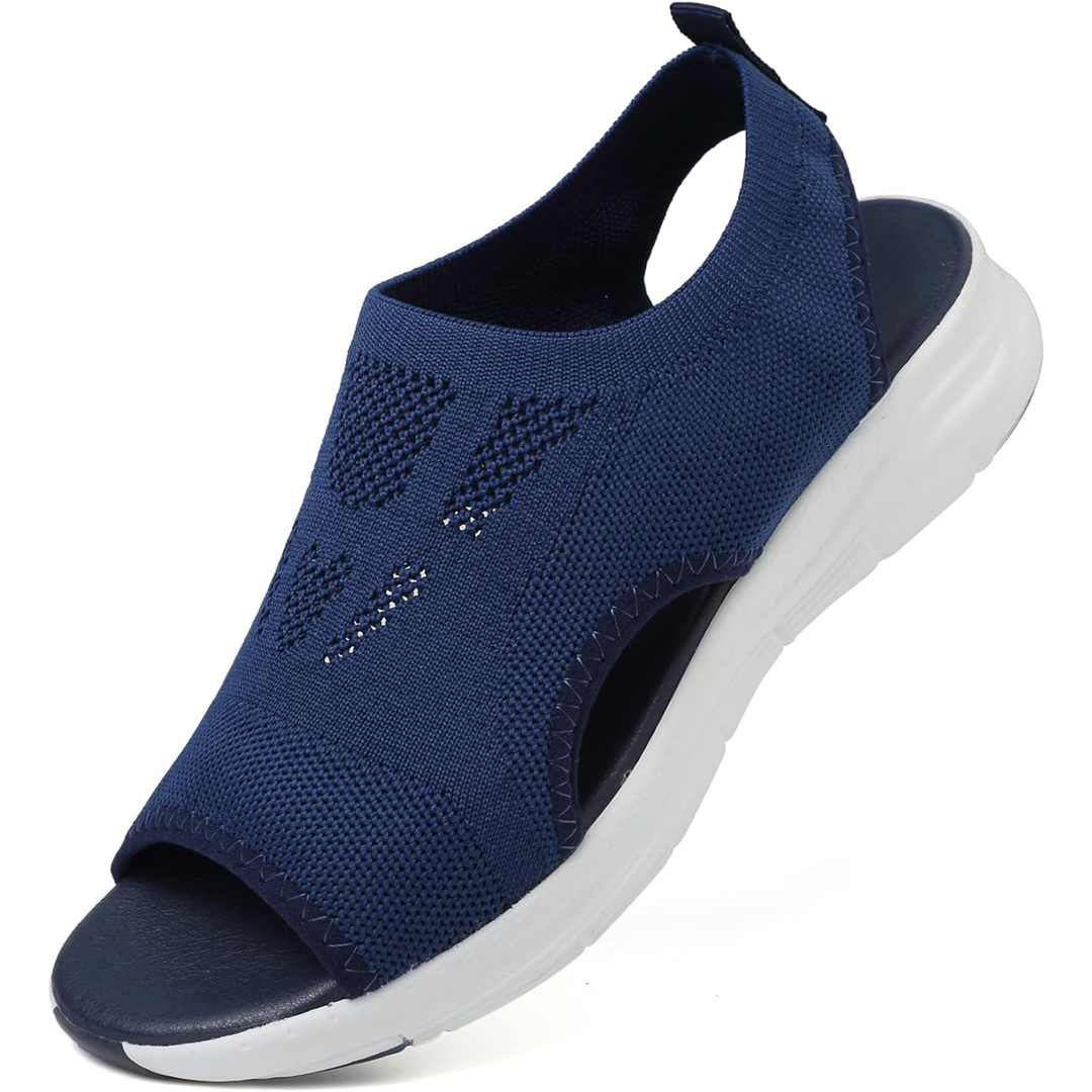 Soft, adjustable orthopedic sandals for women, non-slip sole & supportive arch design.