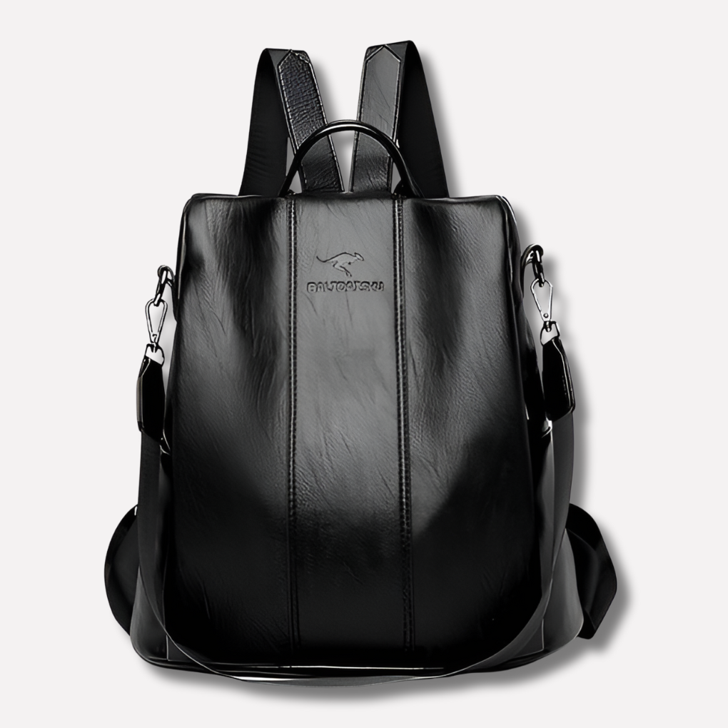 Women's anti-theft convertible backpack for travel & daily use; secure zippers, stylish design.