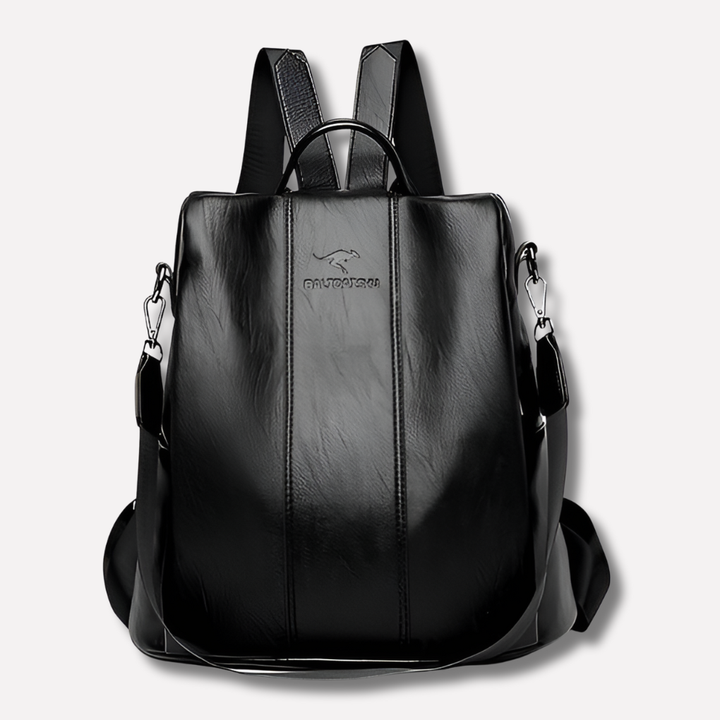 Women's anti-theft convertible backpack for travel & daily use; secure zippers, stylish design.