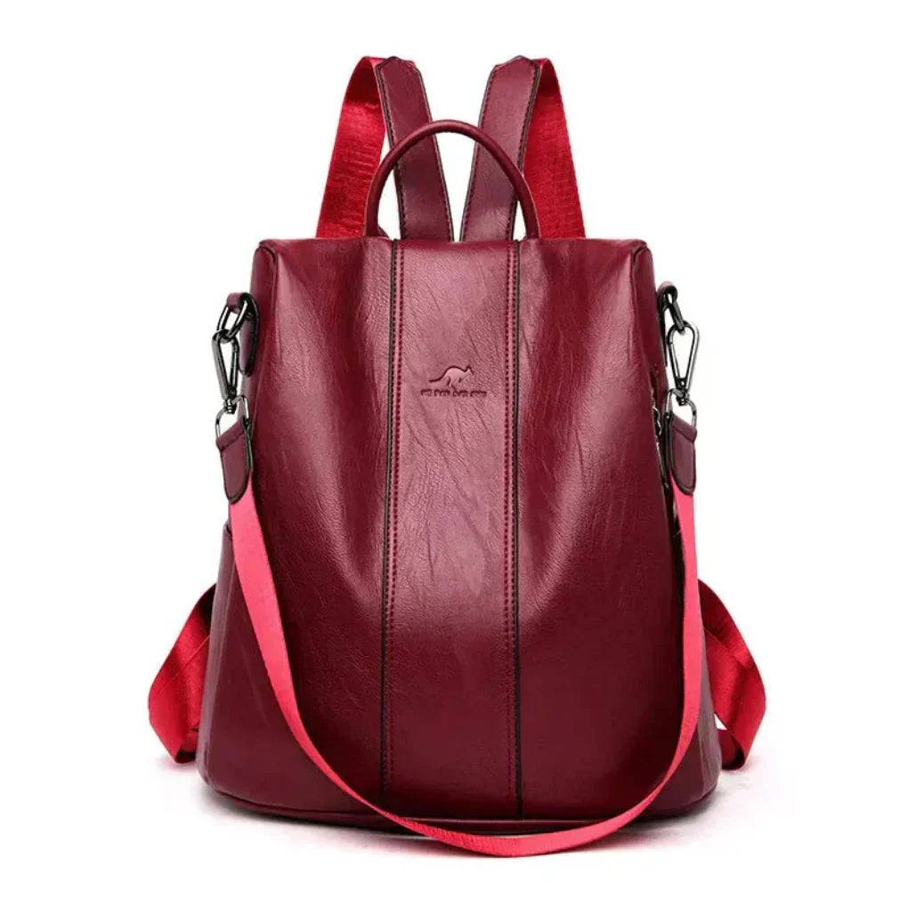 Modern women's fashion backpack for work or leisure. Elegant design, durable & anti-theft features included.