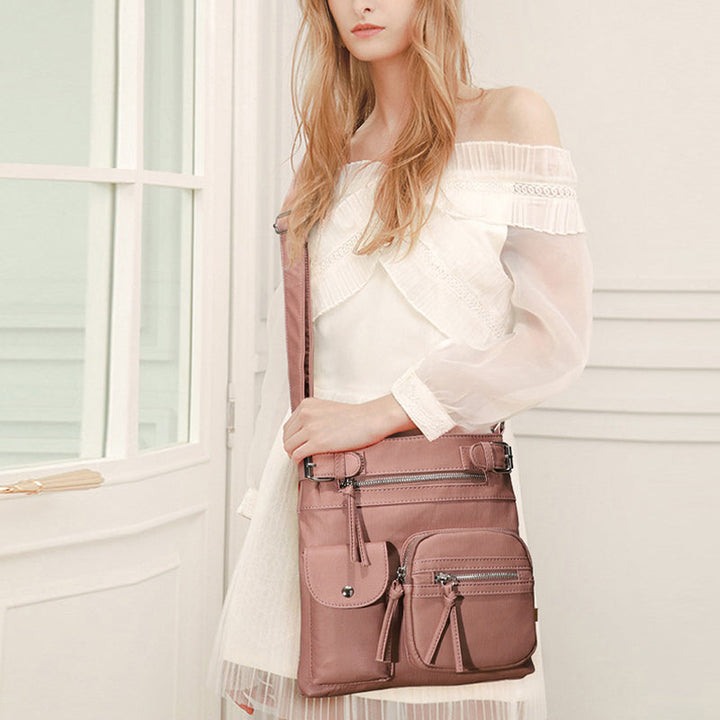 Stylish women's shoulder bag, an anti-theft crossbody for fashion and function.