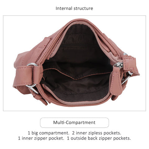 Modern women's anti-theft crossbody, combining style with peace of mind.
