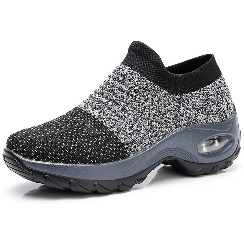 Comfortable women's walking shoes featuring plush cushioning & essential arch support.