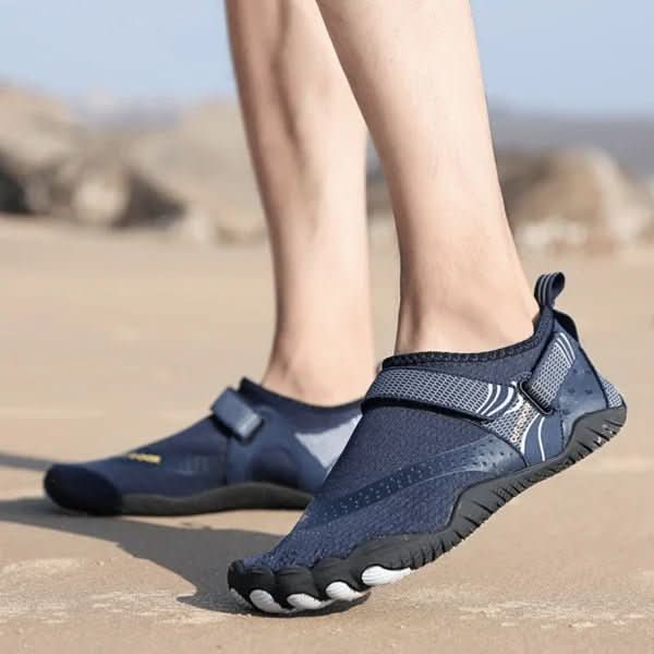 Women's barefoot water shoes for beach & outdoor adventures. Quick-dry, flexible, lightweight aqua footwear.