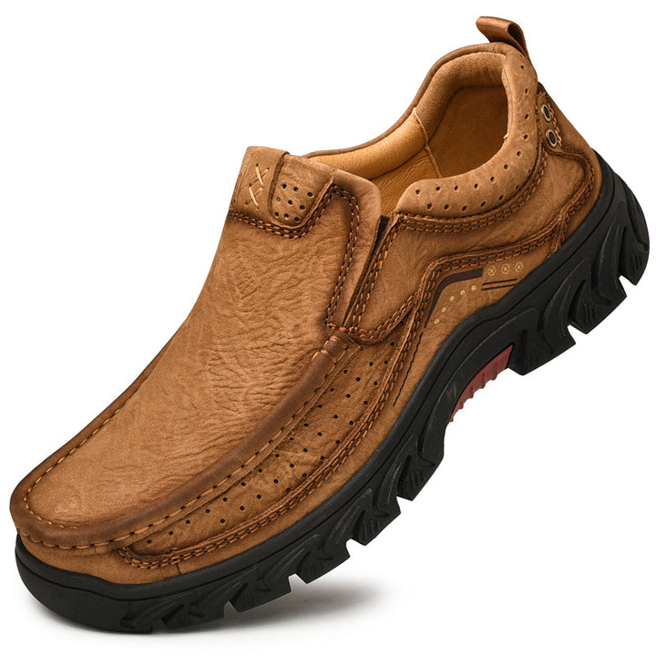 Women's comfortable orthopedic brown leather boots, promoting proper foot alignment and posture