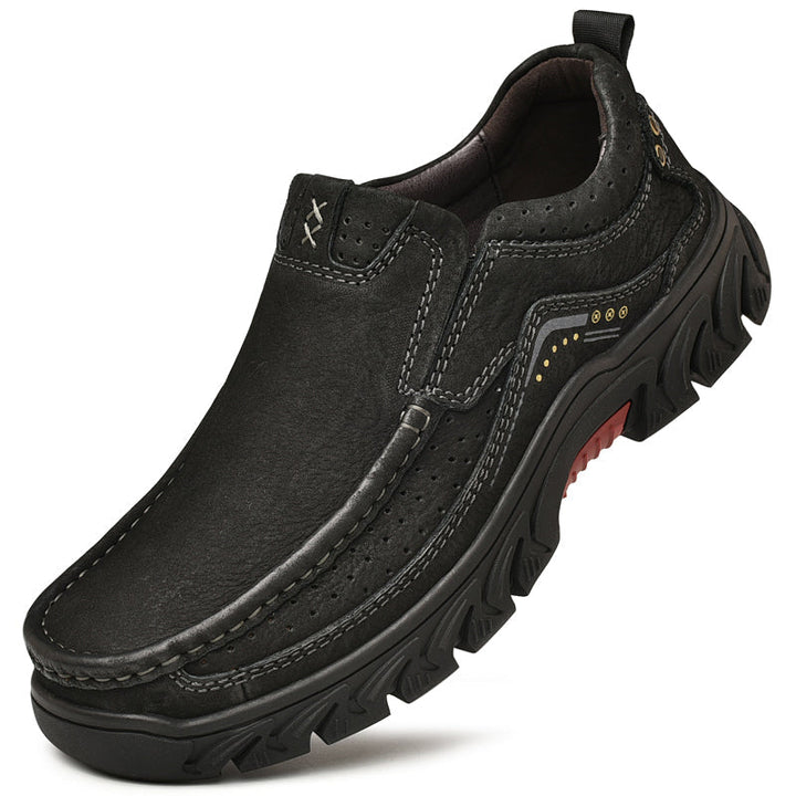 Women's orthopedic black leather boots, with a cushioned lining for unparalleled comfort