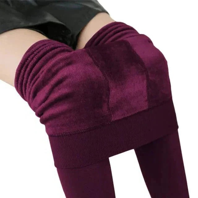 Stretchy thermal lined leggings for women, offering ultimate warmth and comfort for active cold weather wear.