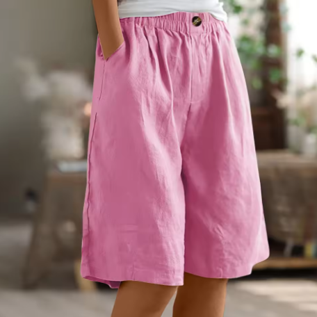 Stylish women's casual shorts, comfortable & breathable for activewear, lounging or daily wear.