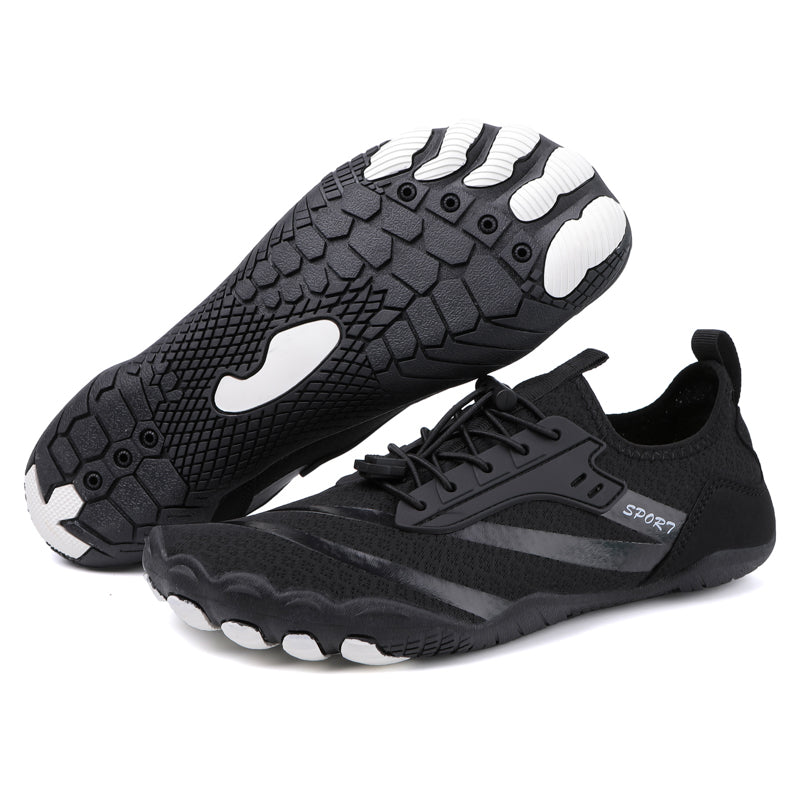 Zero drop women's walking shoes, designed for natural movement & lightweight comfort.