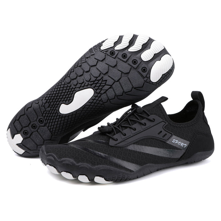 Zero drop women's walking shoes, designed for natural movement & lightweight comfort.