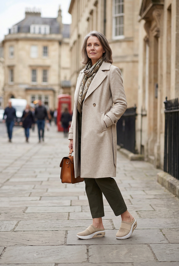 Lightweight women's slip-on mules, designed for breathable comfort and casual everyday wear with air cushioning.