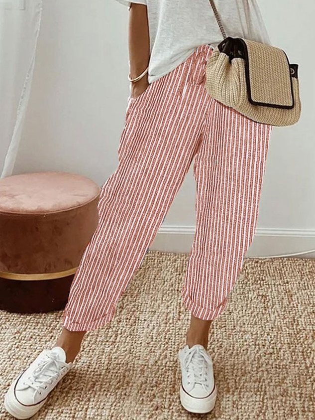 Full-length women's breathable pants for all-day comfort and stylish wear.