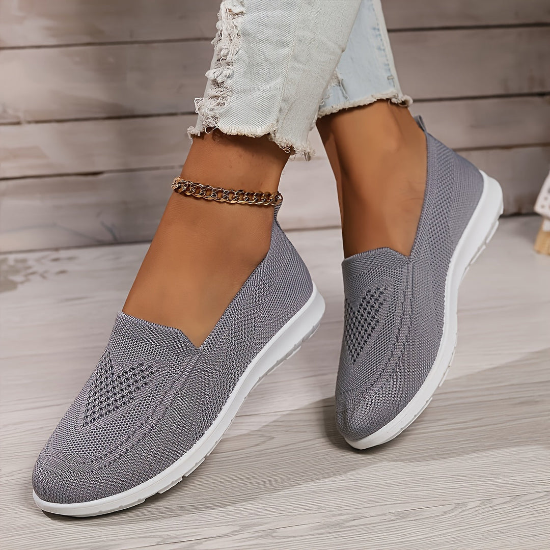 Breathable slip-on flatform loafers for women, perfect for stylish everyday comfort.