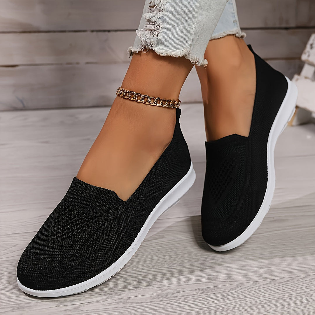 Lightweight & breathable women's slip-on flatform loafers, ideal for summer comfort.