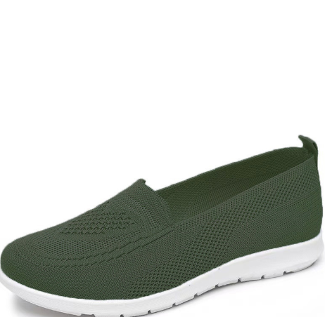 Women's casual slip-on flatform loafers, breathable & comfortable for spring/summer style.