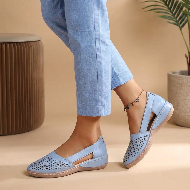 Stylish women's slip-on loafers, ideal for walking & casual fashion, with breathable comfort.