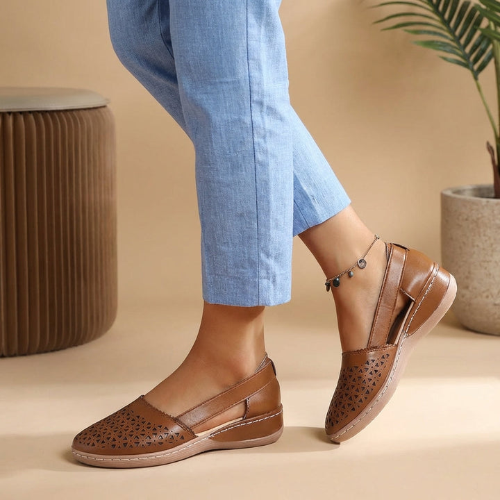 Comfortable women's loafers featuring a breathable slip-on design for easy all-day wear.