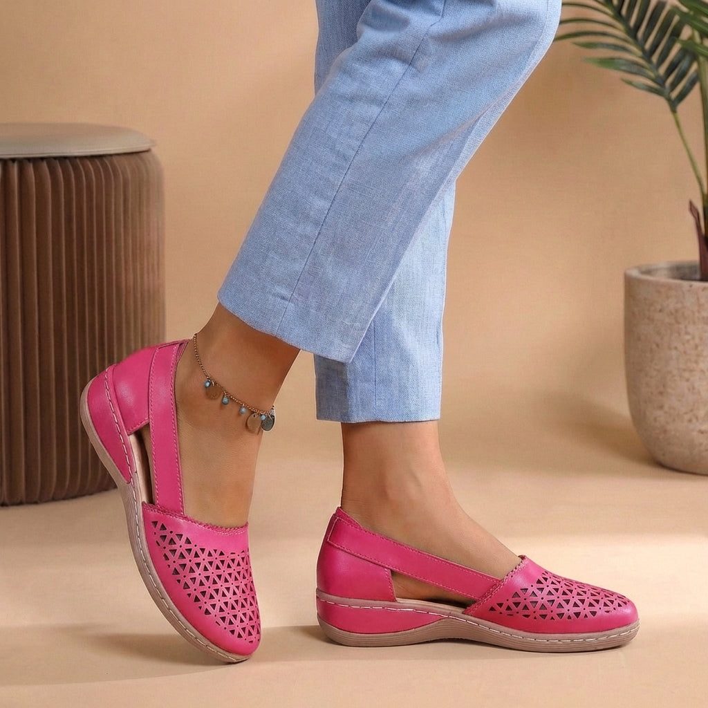 Versatile women's slip-on loafers, breathable & comfortable for formal or casual everyday fashion.