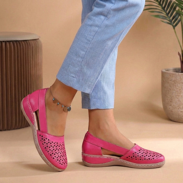 Versatile women's slip-on loafers, breathable & comfortable for formal or casual everyday fashion.