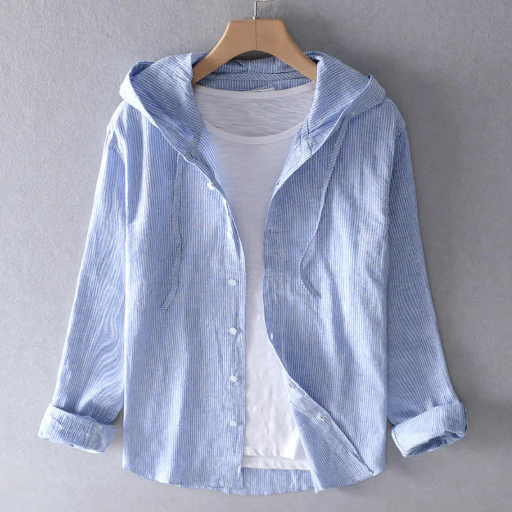 Women's breathable summer blouse with relaxed fit & short sleeves. Perfect for casual, effortless warm-weather style.