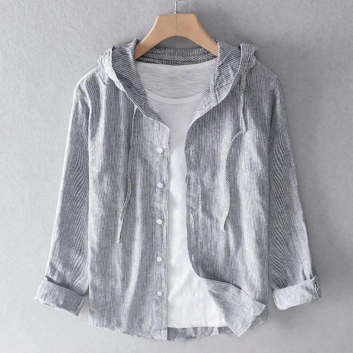 Comfortable women's summer blouse. Easy care, relaxed fit, and breathable for chic, casual vacation style.