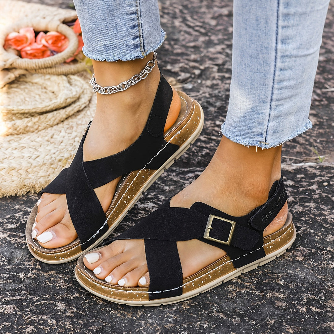 Casual women's summer sandals, offering comfort and style for daily versatile wear.