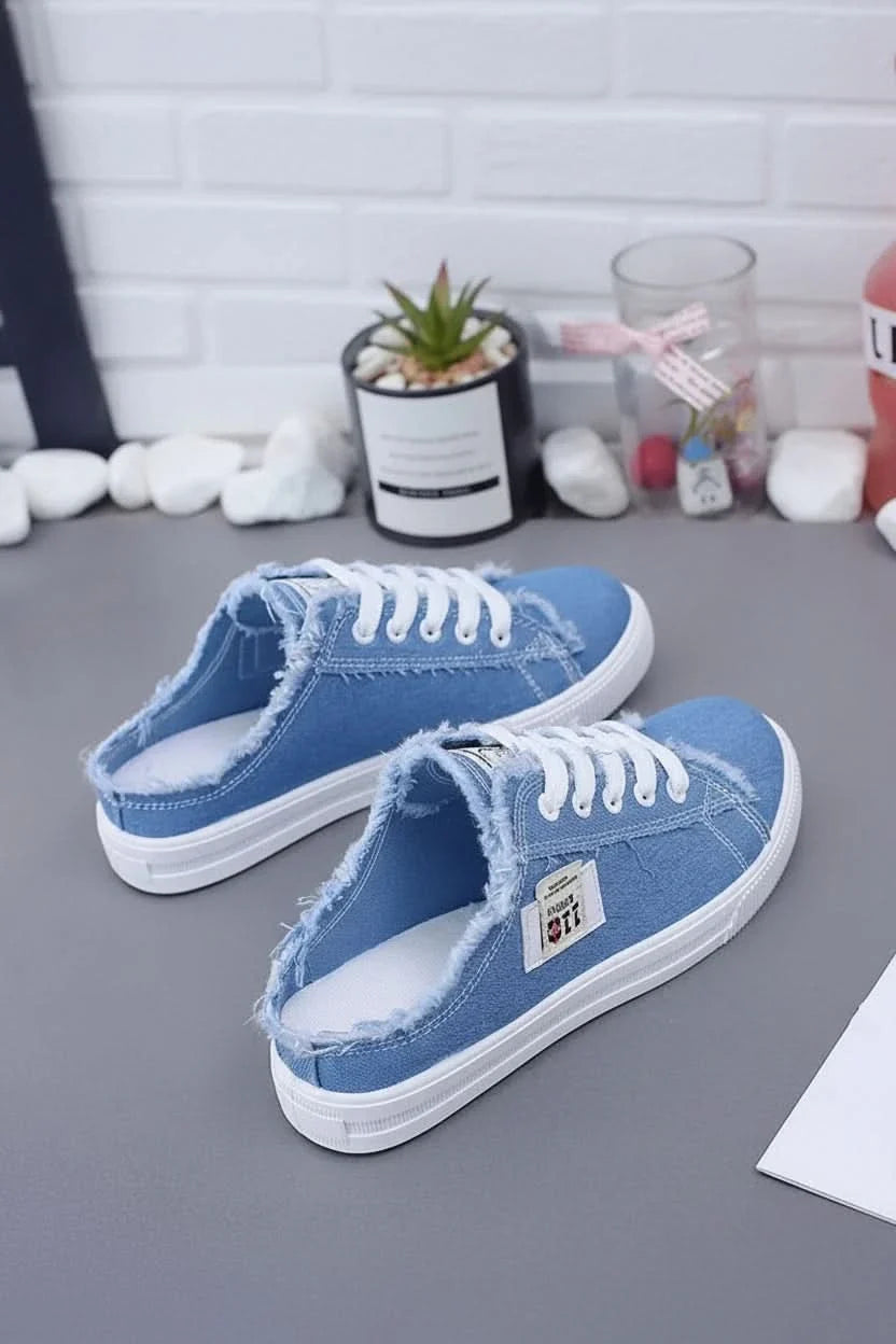 Women's casual high-top lace-up sneakers, perfect for everyday style & comfort.