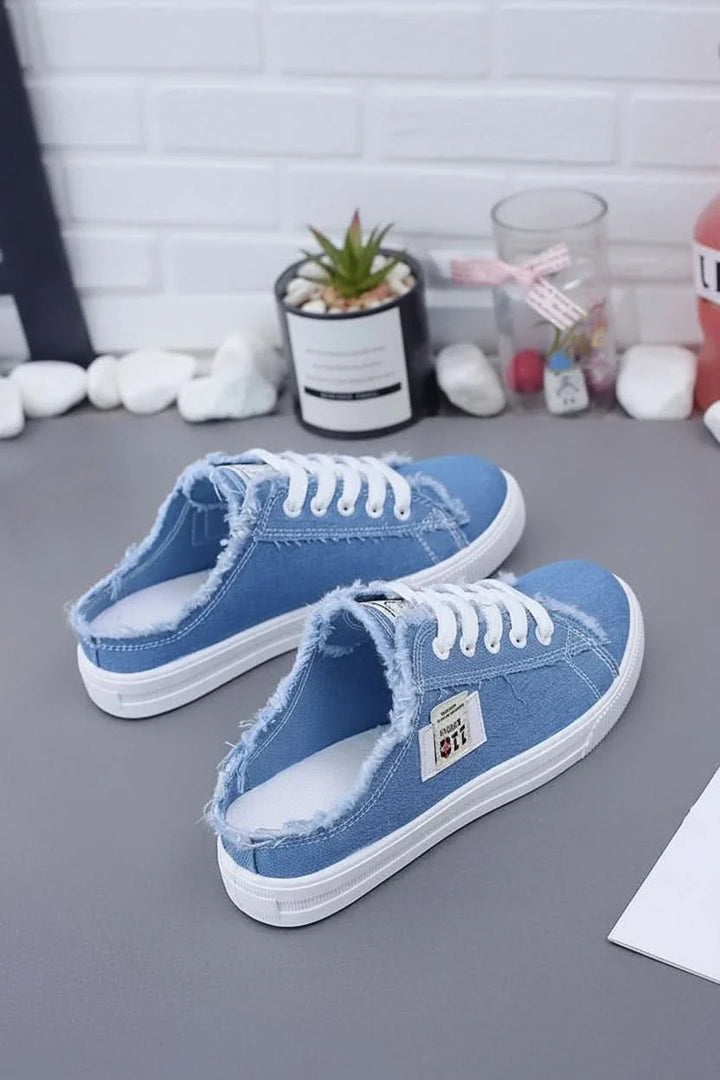 Women's casual high-top lace-up sneakers, perfect for everyday style & comfort.