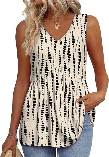 Soft & comfortable women's casual sleeveless top, relaxed fit for effortless everyday summer wear.