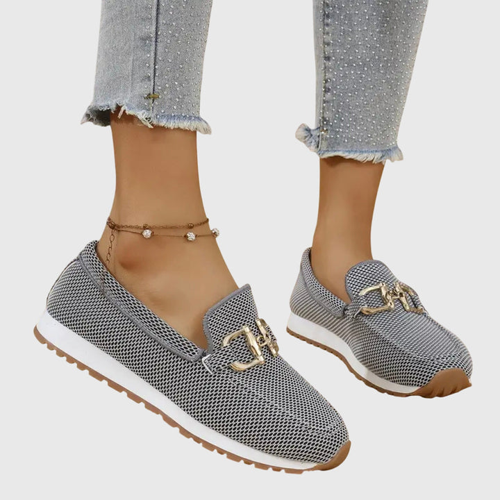 Comfortable women's loafers in a neutral color, great for summer casual outfits