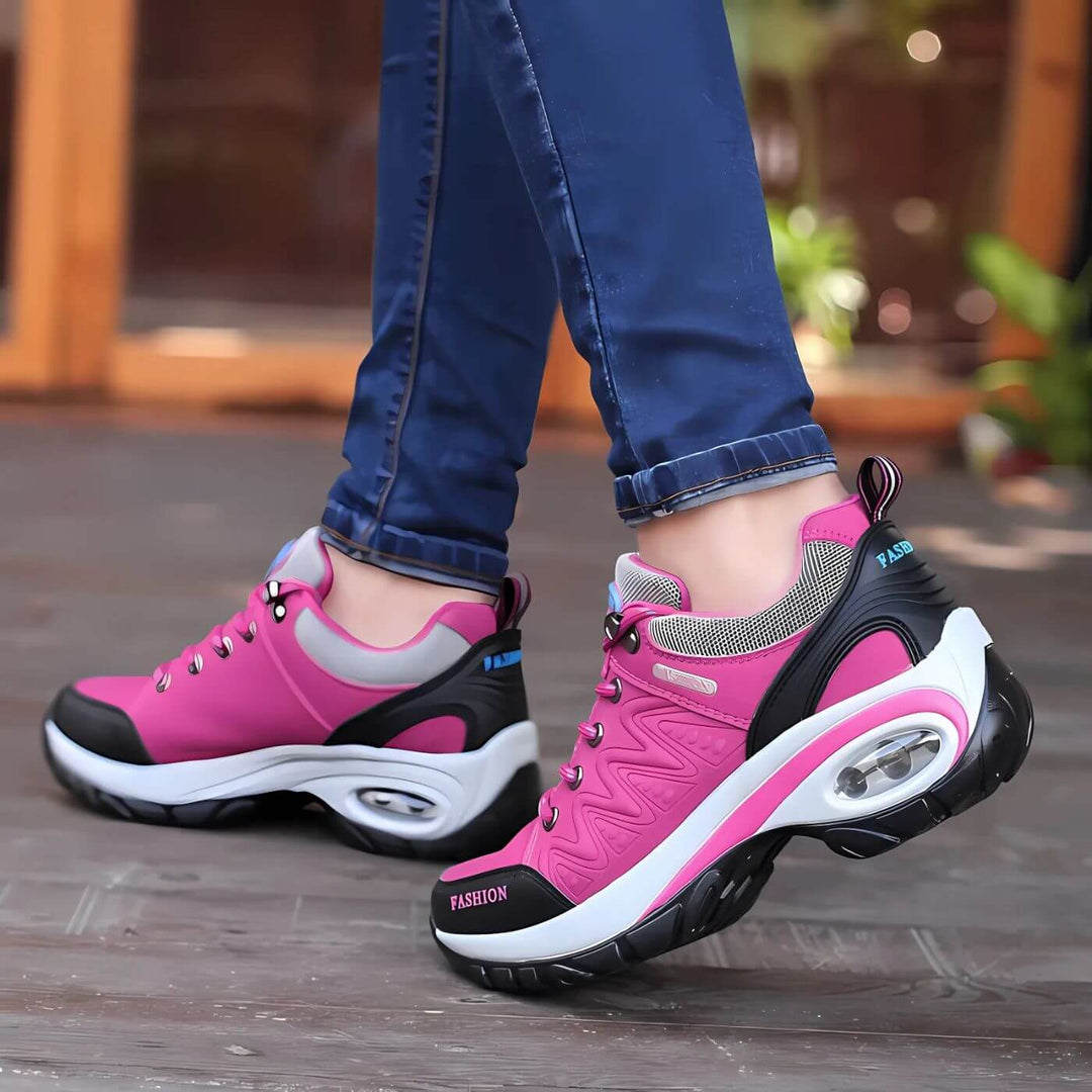 Breathable women's casual sneakers, perfect for daily wear & ultimate comfort. Stylish arch support footwear.