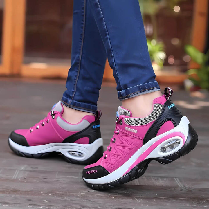 Breathable women's casual sneakers, perfect for daily wear & ultimate comfort. Stylish arch support footwear.