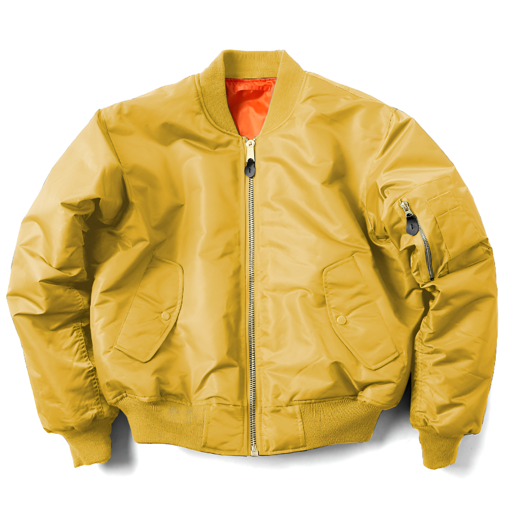Back view: women's classic bomber jacket, a stylish & versatile outerwear piece for everyday fashion.