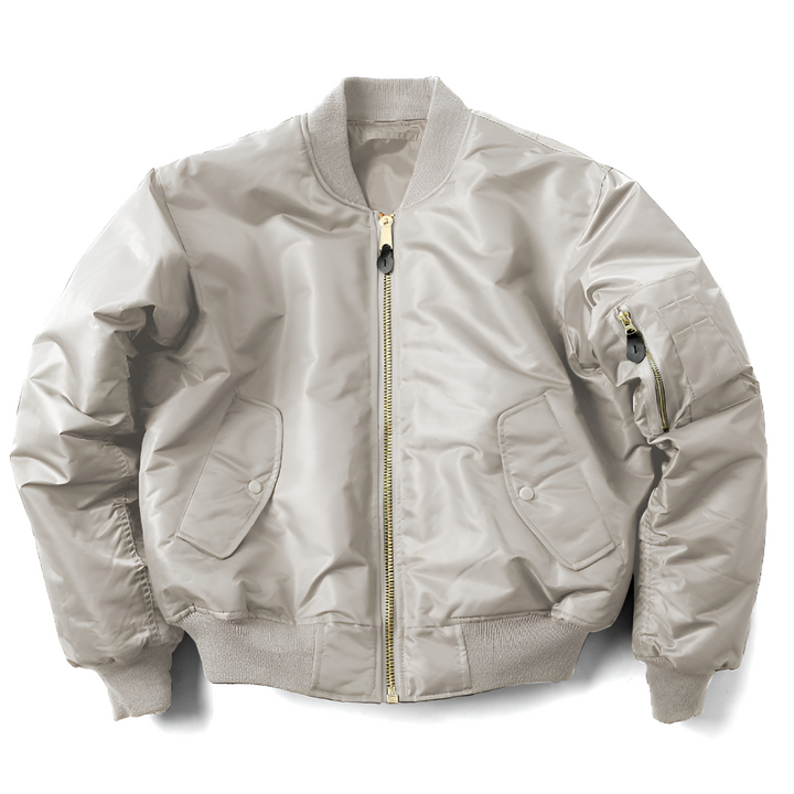 Durable women's bomber jacket, classic design, ideal for versatile everyday style & comfort.