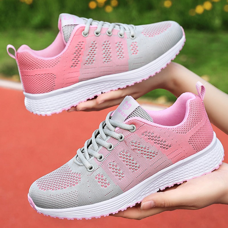 Sole pattern of non-slip women's walking shoes, designed for enhanced grip and safety.