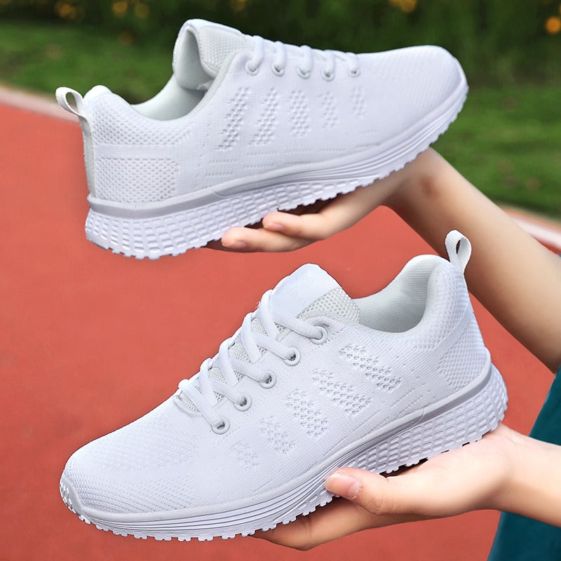 Detailed shot of the interior cushioning in women's comfort shoes for all-day wear.