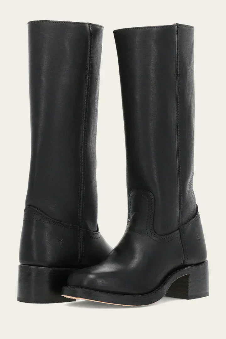 Full-length shot of women's fashionable mid-calf cowboy boots, perfect for a casual or dressed-up western look