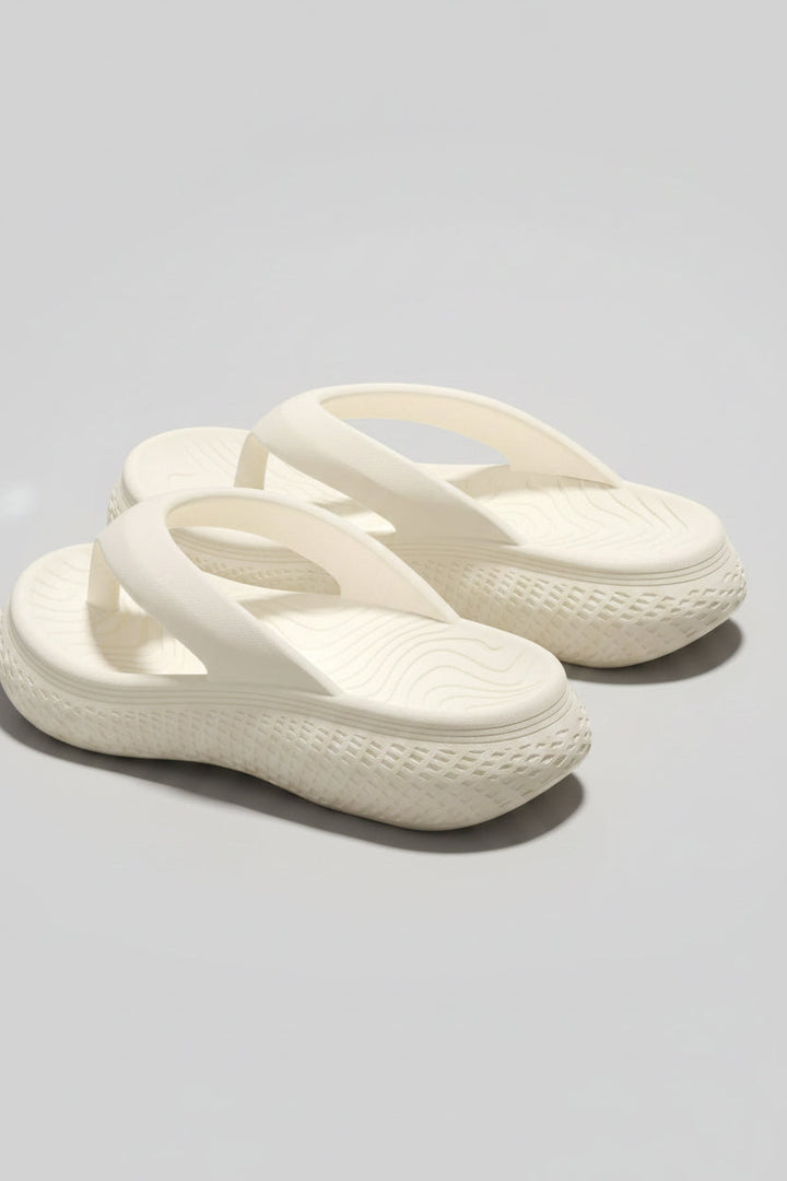 Women's extremely soft sole flip flops, offering cloud-like comfort. Lightweight & water-friendly summer sandals.