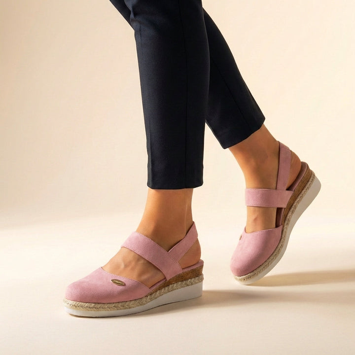 Stylish women's espadrille platform sandals, offering ultimate comfort for spring and summer casual wear.