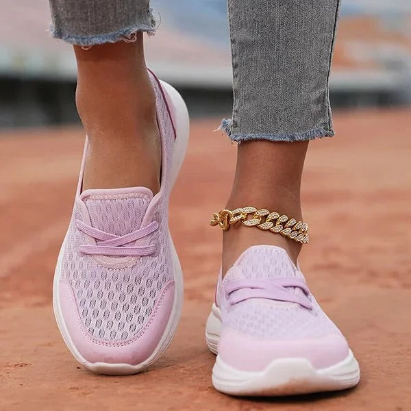 Women's arch support comfort shoes for walking, posture correction, and foot pain relief.