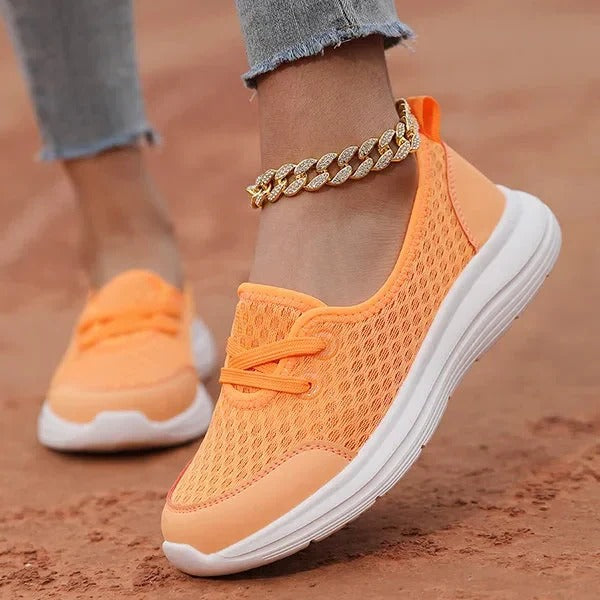 Women's arch support shoes, posture correction, all-day relief, casual wear.