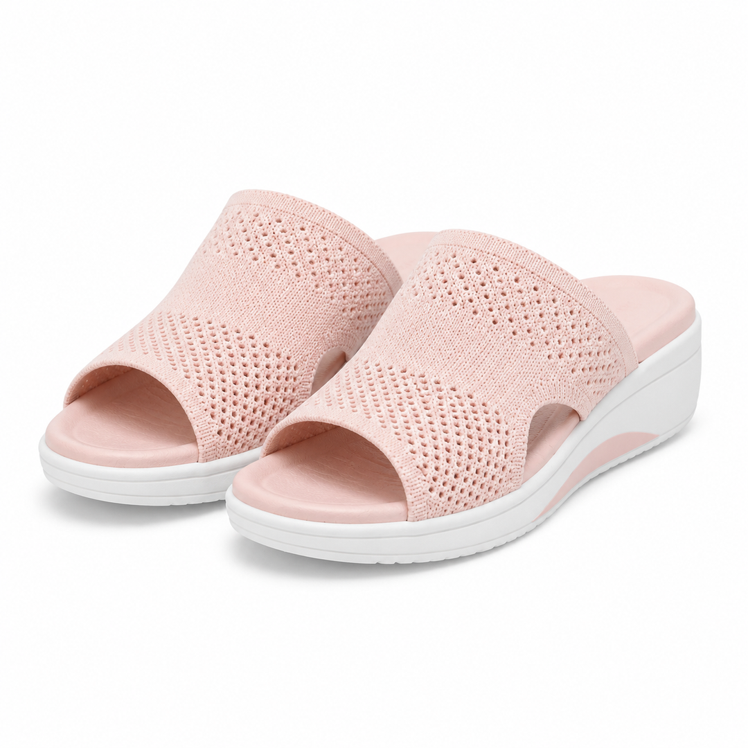 Arch support women's comfort sandals, ideal for walking, with cushioned sole and adjustable straps for fit.