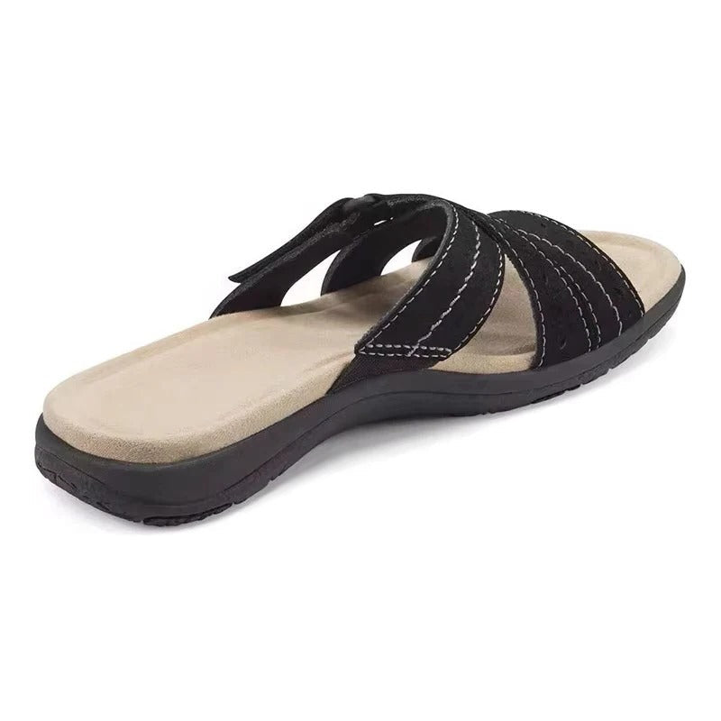 Breathable women's summer walking sandals with adjustable straps. Perfect for casual comfort and outdoor strolls.
