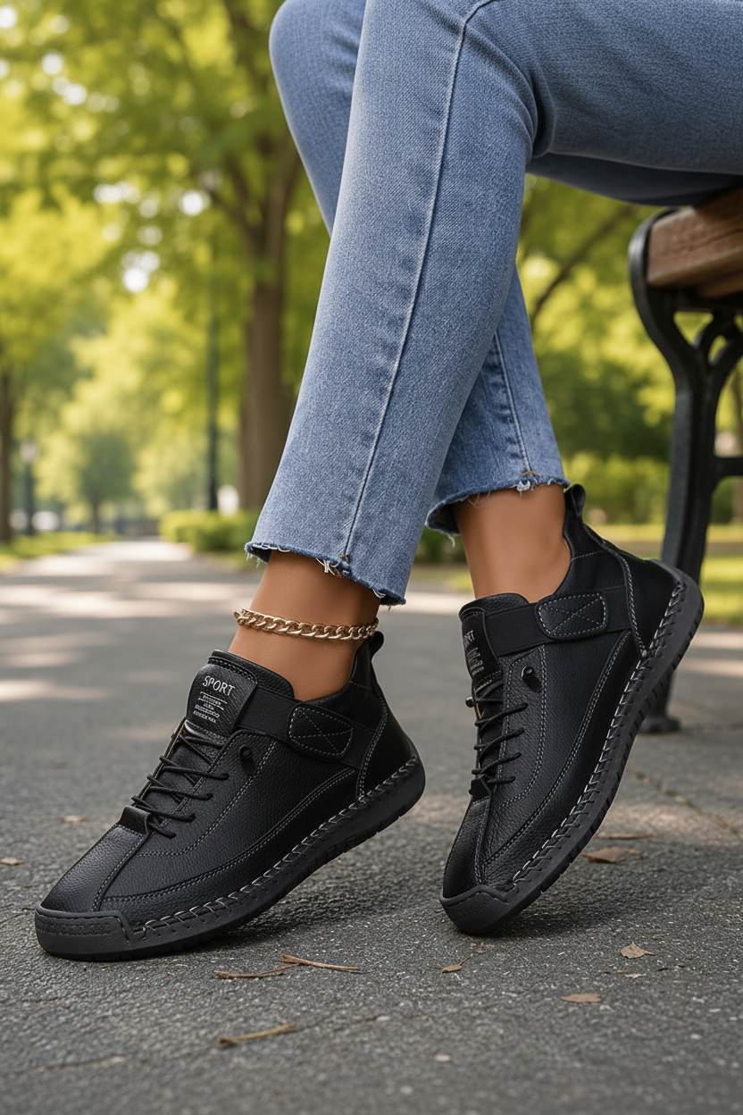 Stylish women's casual sneakers, modern design for athleisure & active lifestyles.