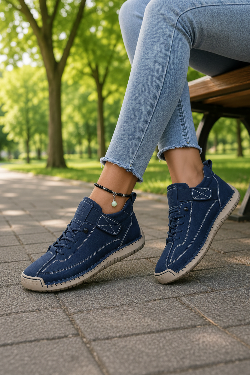 Breathable women's sneakers, ensuring all-day comfort & fresh feet for active use.