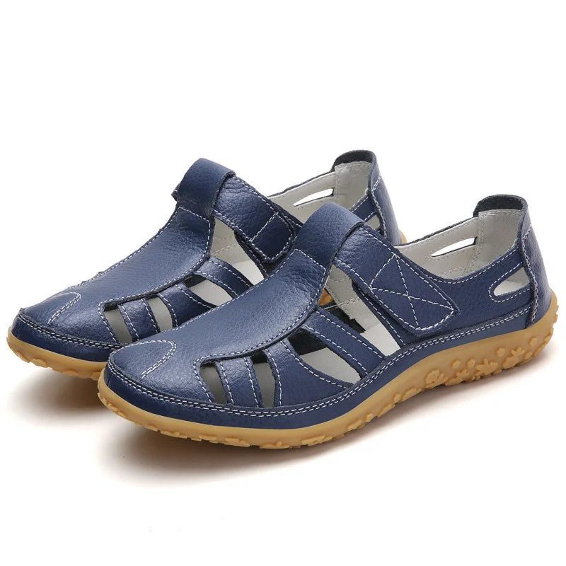 Ergonomic women's sandals with supportive design, ensuring balanced, comfortable wear as casual footwear.
