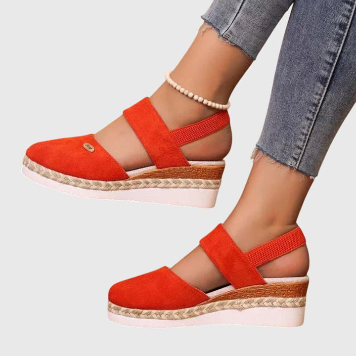 Festival-ready women's boho sandals, beaded details, comfortable fit, and elastic ankle strap.